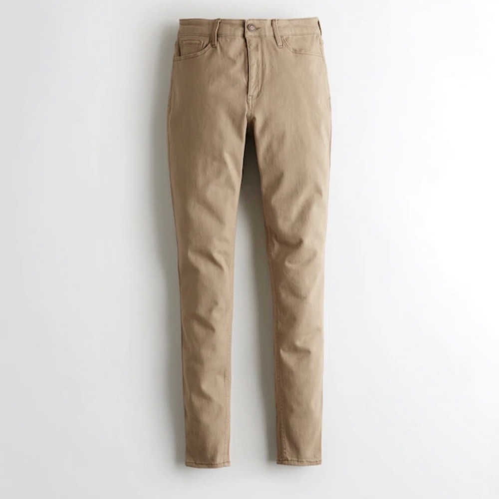 Hollister 00s High-Rise Super Skinny Khaki Pants